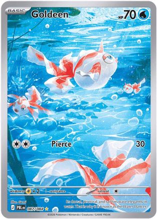 Goldeen 087/084 - ME05 Pitch Black Holofoil - Illustration Rare