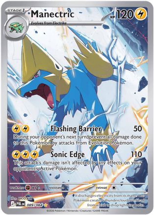 Manectric 089/084 - ME05 Pitch Black Holofoil - Illustration Rare