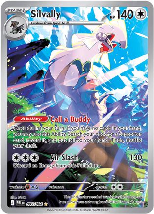 Silvally 095/084 - ME05 Pitch Black Holofoil - Illustration Rare
