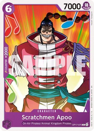 Scratchmen Apoo (OP17-070) - The World's Strongest Warriors