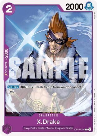 X.Drake (OP17-075) - The World's Strongest Warriors