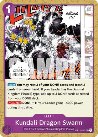 Kundali Dragon Swarm (OP17-077) - The World's Strongest Warriors