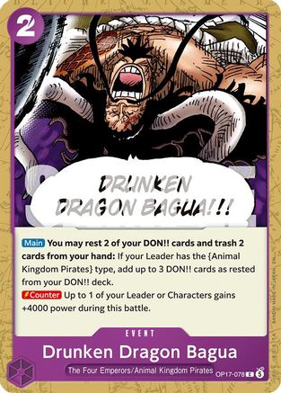 Drunken Dragon Bagua (OP17-078) - The World's Strongest Warriors