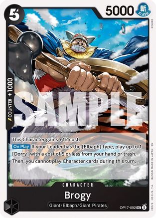 Brogy (OP17-092) - The World's Strongest Warriors