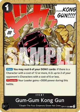Gum-Gum Kong Gun (OP17-098) - The World's Strongest Warriors
