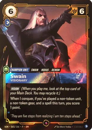 Swain, Visionary (065/166) - Riftbound Organized Play Promotional Cards Foil