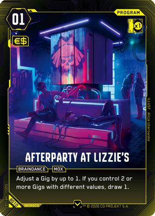 Afterparty at Lizzie's (B010) - The Heist  Beta Starter Deck