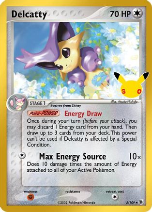 Delcatty 005/109 - ME 30th Celebration Classic Collection Holofoil - Classic Collection
