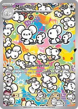 Maushold 146/128 - ME 30th Celebration Holofoil - Illustration Rare