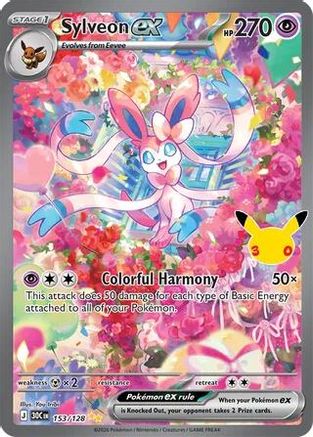 Sylveon ex 153/128 - ME 30th Celebration Holofoil - Special Illustration Rare
