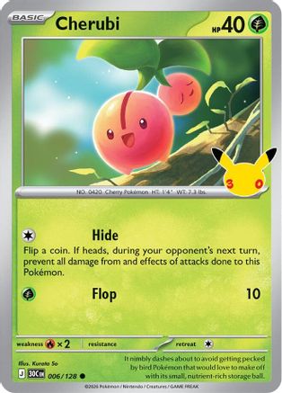 Cherubi 006/128 - ME 30th Celebration Holofoil - Common