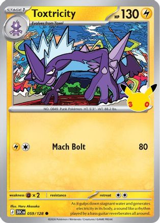 Toxtricity 059/128 - ME 30th Celebration Holofoil - Common