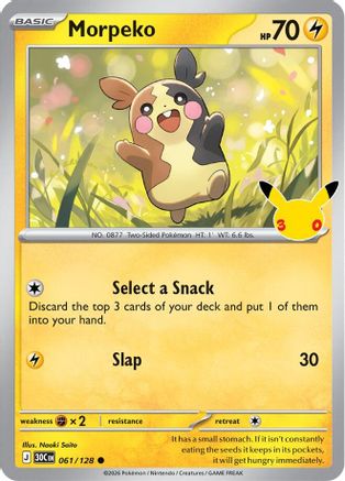 Morpeko 061/128 - ME 30th Celebration Holofoil - Common