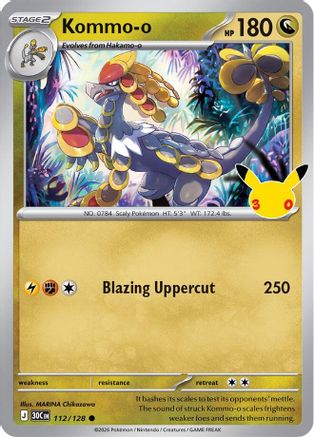 Kommo-o 112/128 - ME 30th Celebration Holofoil - null