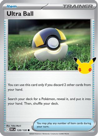 Ultra Ball 128/128 - ME 30th Celebration Holofoil - Common
