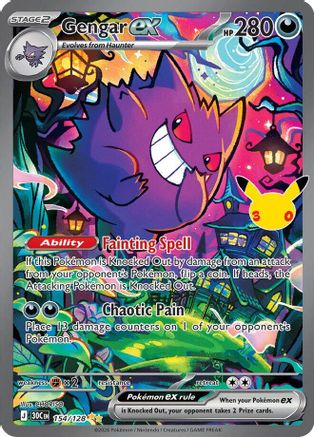 Gengar ex 154/128 - ME 30th Celebration Holofoil - Special Illustration Rare