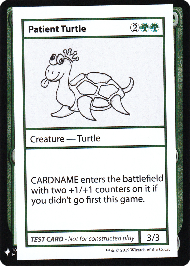 Patient Turtle [Mystery Booster Playtest Cards]
