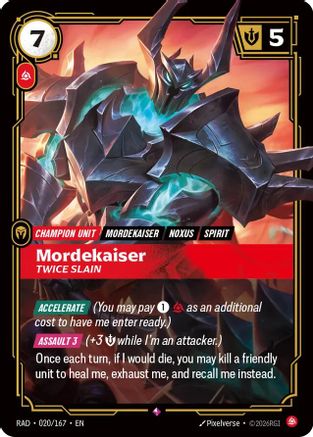 Mordekaiser, Twice Slain (020/167) - Radiance Foil