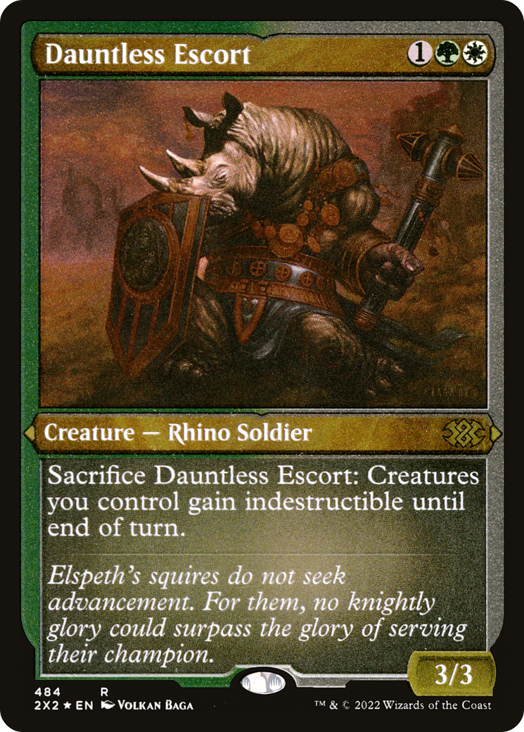 Dauntless Escort (Foil Etched) [Double Masters 2022]