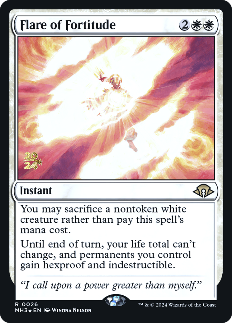 Flare of Fortitude [Modern Horizons 3 Prerelease Promos]