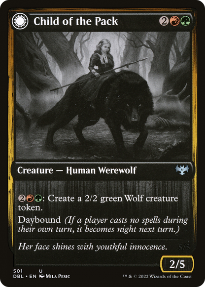 Child of the Pack // Savage Packmate [Innistrad: Double Feature]