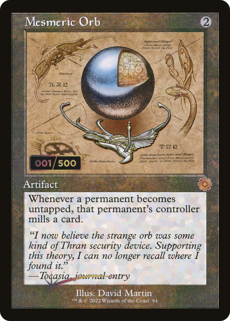 Mesmeric Orb (Retro Schematic) (Serialized) [The Brothers' War Retro Artifacts]