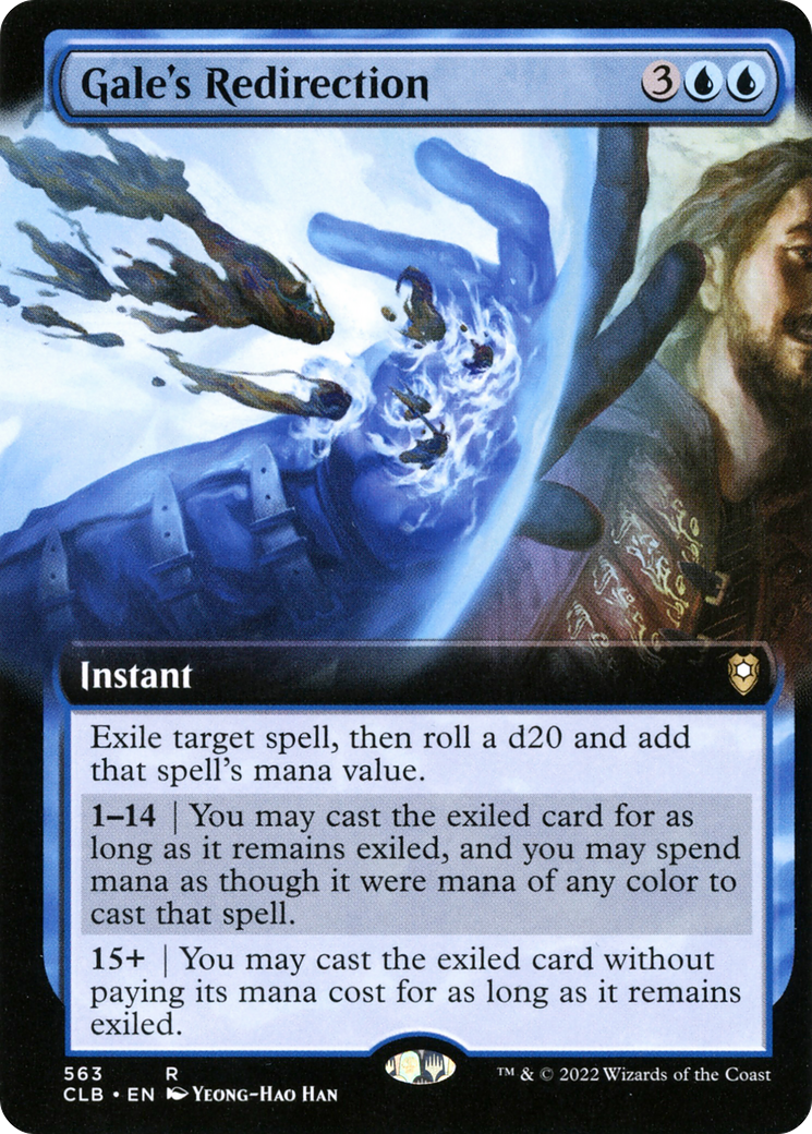 Gale's Redirection (Extended Art) [Commander Legends: Battle for Baldur's Gate]