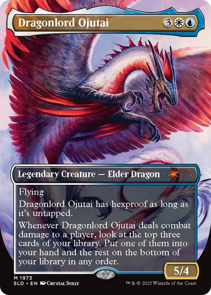 Dragonlord Ojutai // Dragonlord Ojutai (SLD-1973) - Secret Lair Drop (Borderless) Foil