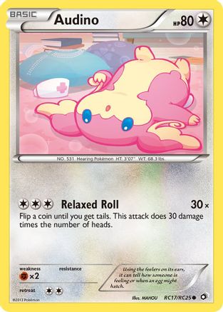 Audino RC17/RC25 - Legendary Treasures Radiant Collection Holofoil - Common