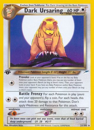 Dark Ursaring (21/105) [Neo Destiny Unlimited]
