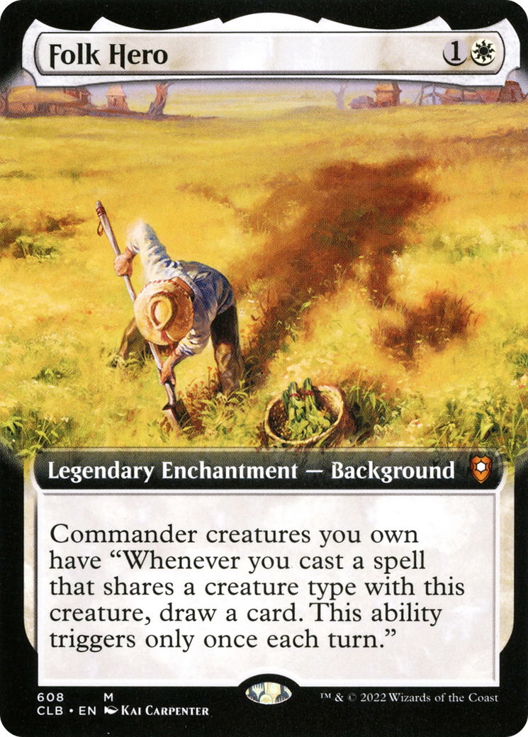 Folk Hero (Extended Art) [Commander Legends: Battle for Baldur's Gate]