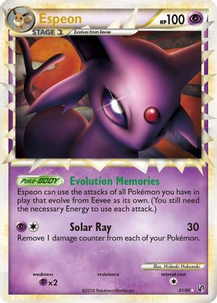 Espeon (Prime) 81/90 - Undaunted Holofoil - Ultra Rare