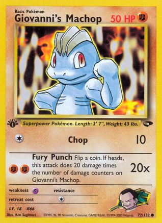 Giovanni's Machop (72/132) [Gym Challenge Unlimited]