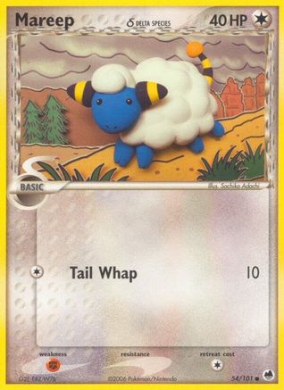 Mareep (54/101) (Delta Species) (Stamped) [EX: Dragon Frontiers]