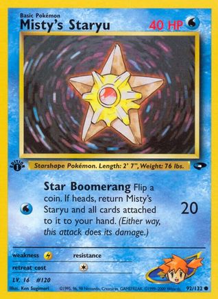 Misty's Staryu (92/132) [Gym Challenge Unlimited]