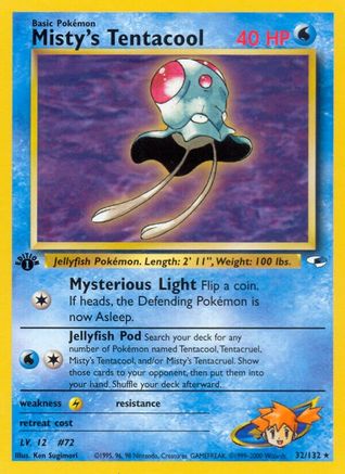 Misty's Tentacool (32/132) [Gym Heroes Unlimited]