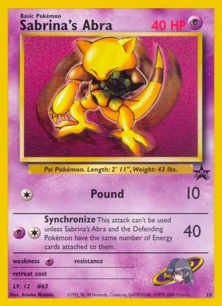 Sabrina's Abra (19) [Wizards of the Coast: Black Star Promos]