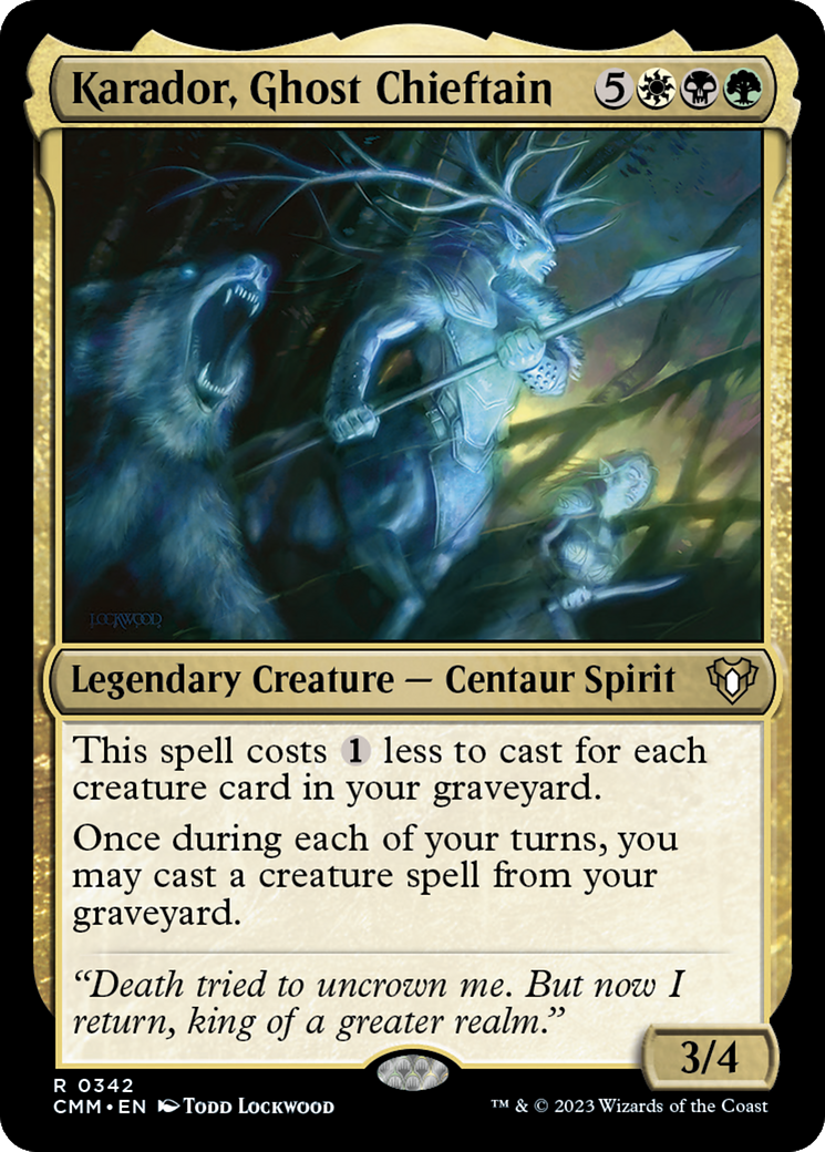 Karador, Ghost Chieftain [Commander Masters]