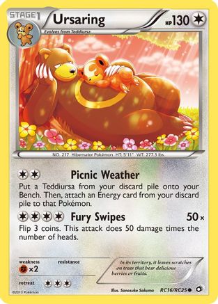 Ursaring RC16/RC25 - Legendary Treasures Radiant Collection Holofoil - Common