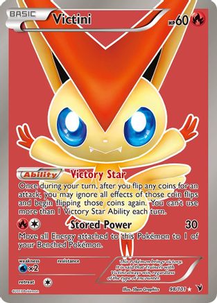 Victini ( Full Art) 98/101 - Noble Victories Holofoil - Ultra Rare