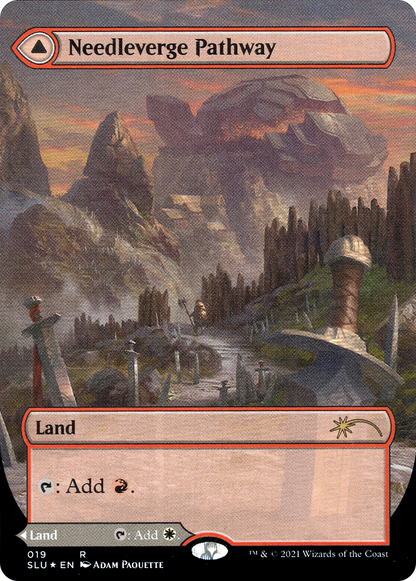 Needleverge Pathway // Pillarverge Pathway (Borderless) [Secret Lair: Ultimate Edition 2]