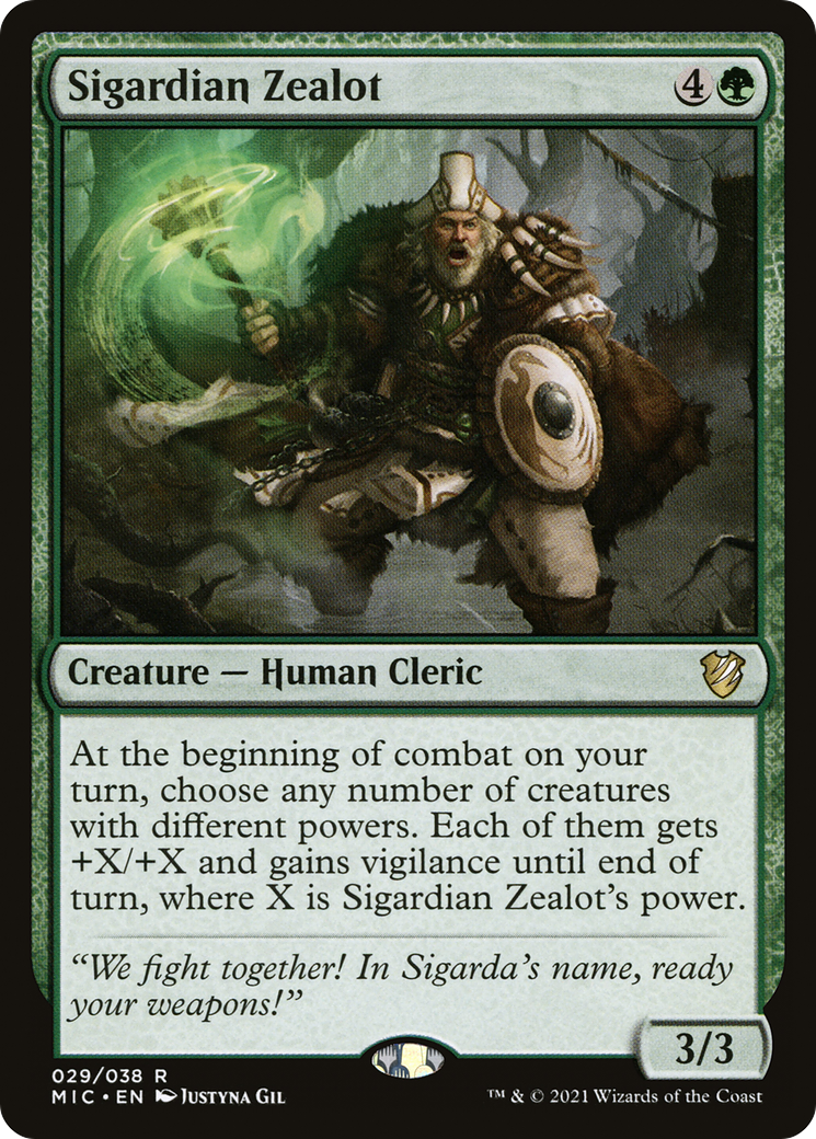 Sigardian Zealot [Innistrad: Midnight Hunt Commander]