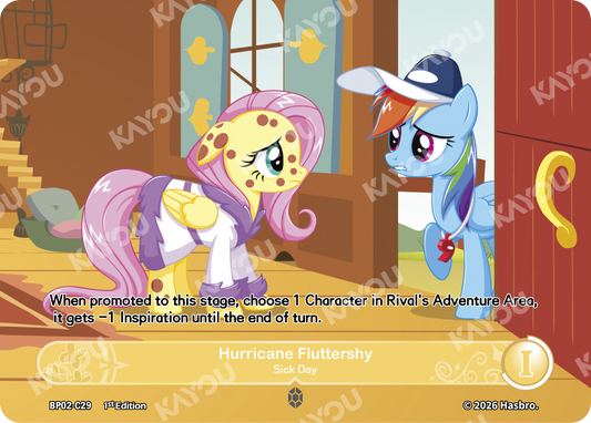 Hurricane Fluttershy – Sick Day | BP02-C29 | C
