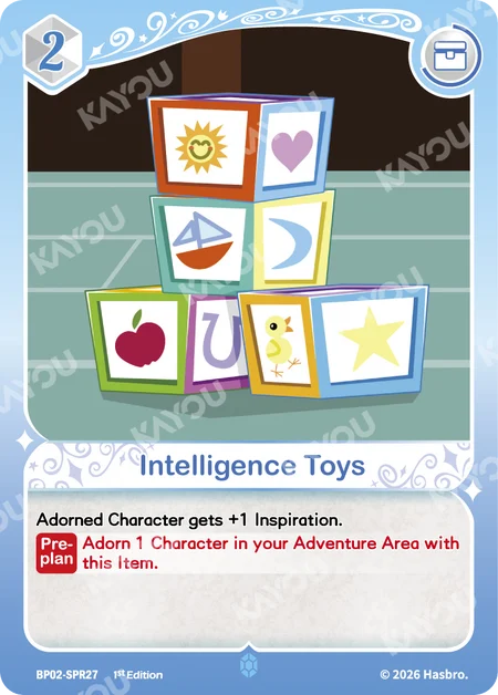Intelligence Toys | BP02-SPR27 | SPR
