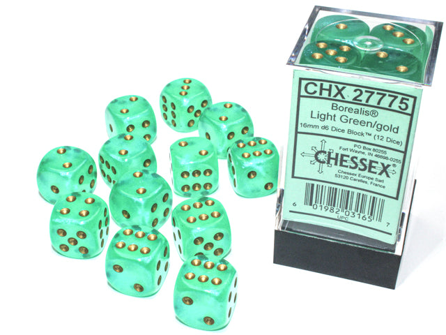 Chessex - 16mm D6 Dice Block (12 dice)