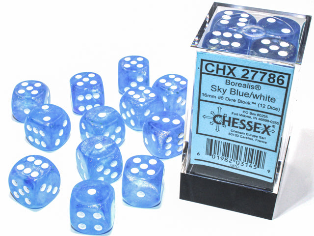 Chessex - 16mm D6 Dice Block (12 dice)