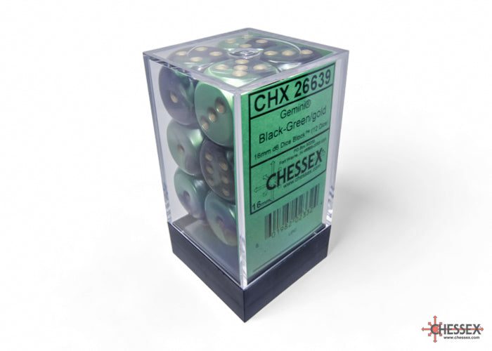 Chessex - 16mm D6 Dice Block (12 dice)
