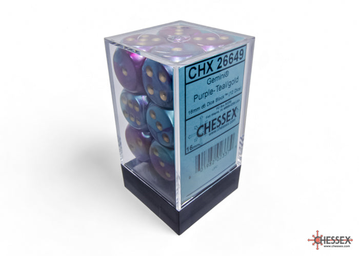 Chessex - 16mm D6 Dice Block (12 dice)