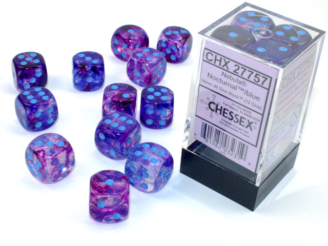 Chessex - 16mm D6 Dice Block (12 dice)
