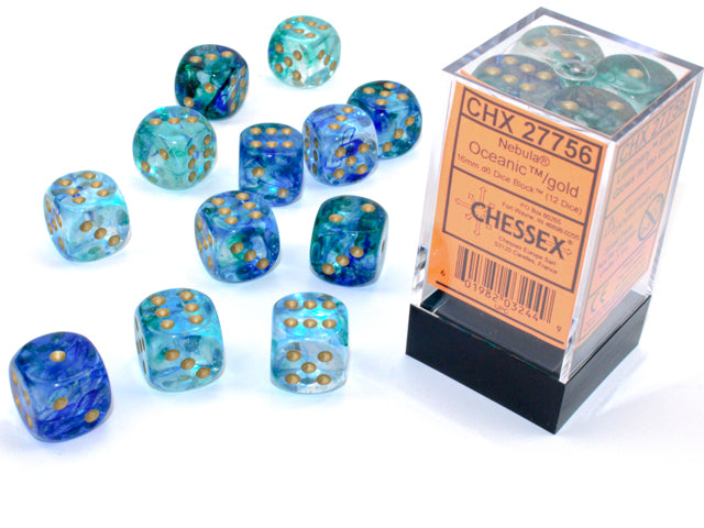 Chessex - 16mm D6 Dice Block (12 dice)